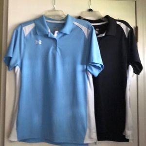 Under Armour Two tone collar shirts set of two